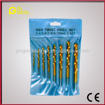 8PCS HSS TWIST DRILL SET