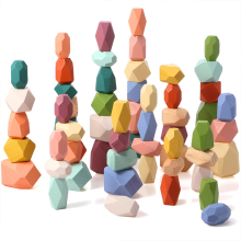 Preschool Learning: Stacking Building Toy Blocks, Sets, Game, Balancing Blocks, Wooden Balance Stones, Stacking Rocks