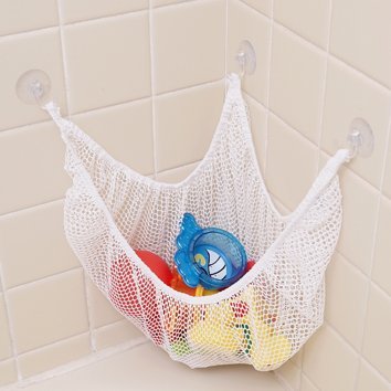 White Mesh Bath Toy Bag