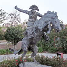 modern garden decoration life size bucking horse statue outdoor bronze sculpture