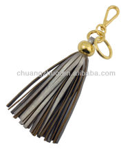 Fashion leather tassels for handbag ,leather tassel white,decorative leather tassel