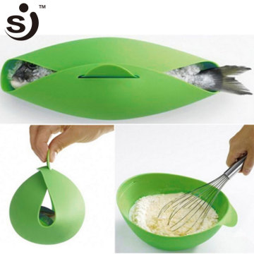 Smart Kitchen Kitchenware Microwave Oven Safe Flexible Silicone Steamer Bowl