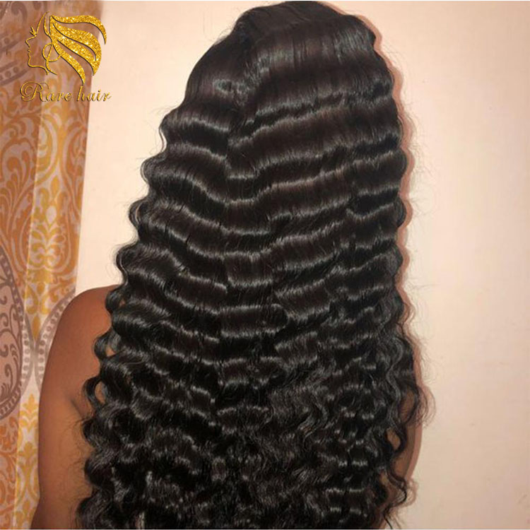 Hair Exrtension Wig Gorgeous Super Long 30in Deep Wave Lace Front Human Hair Wigs Brazilian Glueless Pre Plucked  Wigs