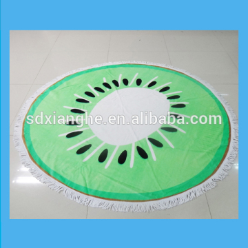 High quality 100% cotton round beach towel for promotion