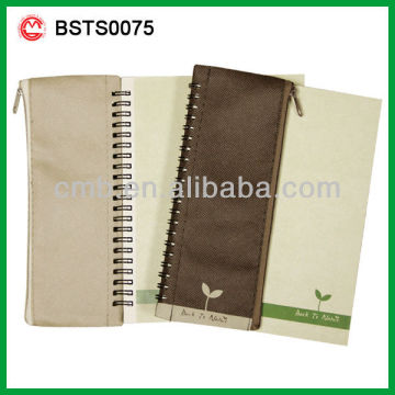 ECO STATIONERY NOTEBOOK WITH PENCIL CASE