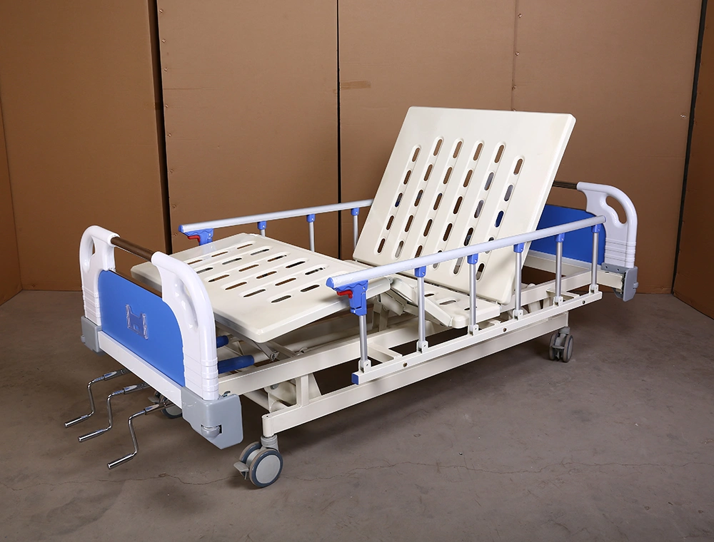 Cheap Price Good Quality 3 Functions Manual Crank Hospital Bed