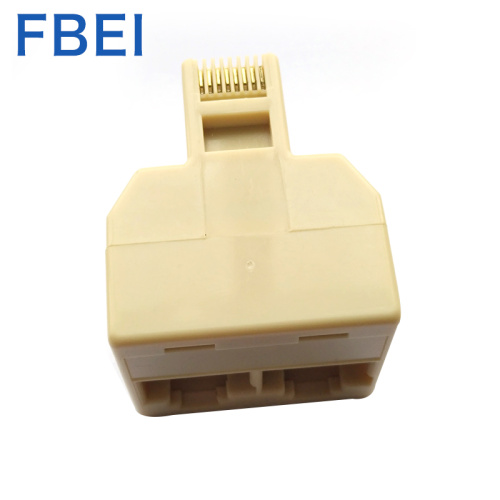 RJ45 8P8C netwerkadapter splitter 3-weg 8P8C