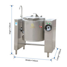 Electric Tilting Steam Kettle Stockpot Pot Kitchen Equipment Soup Pot