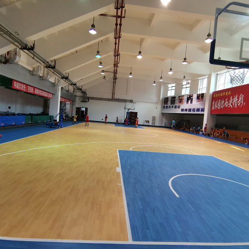 PVC basketball floor of wood pattern