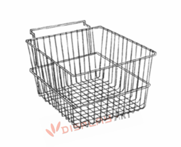 Slatwall basket - Wire grid basket -Slat grid basket OEM