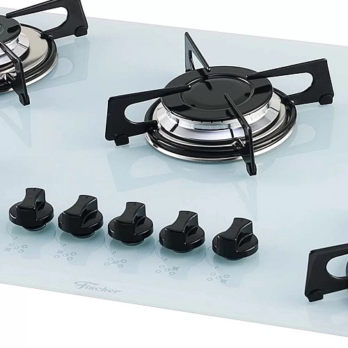 White Fischer Cooktop 5 Pembakar