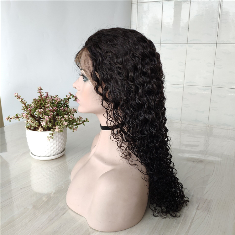 Usexy Lace Front Wigs Natural Water Wave Raw Cuticle Aligned Indian Human Hair Wig With Baby Hair