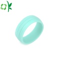 Layer Single Color Silicone Bröllop Bästa Engagement Ring