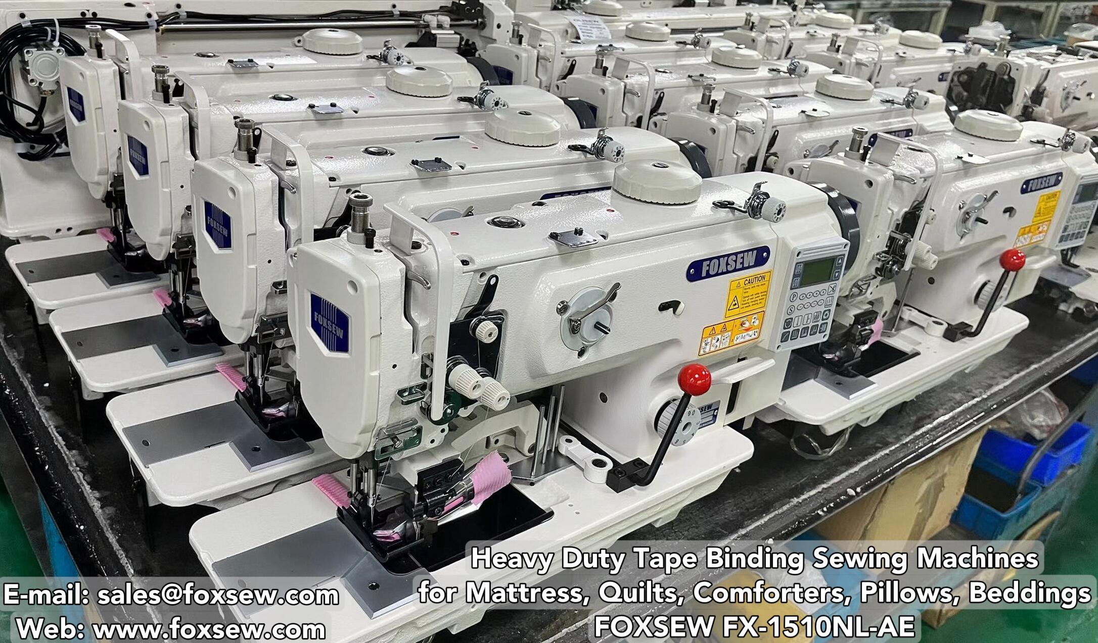 Heavy Duty Tape Binding Sewing Machines for Mattress Quilts Comformers FOXSEW FX-1510NL-AE -1