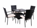 5pc Rattan Esstisch für Cafeteria