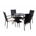 5pc rattan dining set for coffee shop