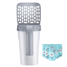 Portable Pet Waste Scooper with Bag Holder