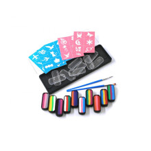 face paint rainbow color pallet set