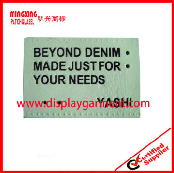2014 high quality embossed leather patch