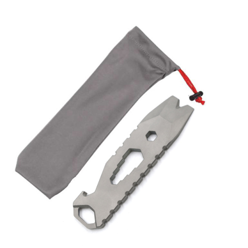 Titanium EDC Multi Tool Crowbar Keychain Spanner