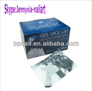 Aluminum Foil Paper For Nail Remover / UV Gel Wraps Remove