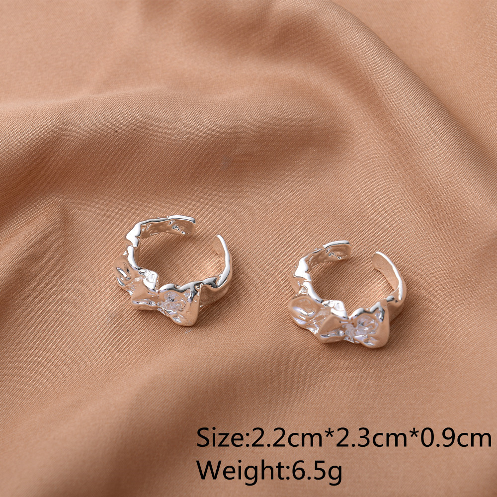 High quality adjustable silver plating opening rings personality initial rings for women minimalist jewelry wholesale