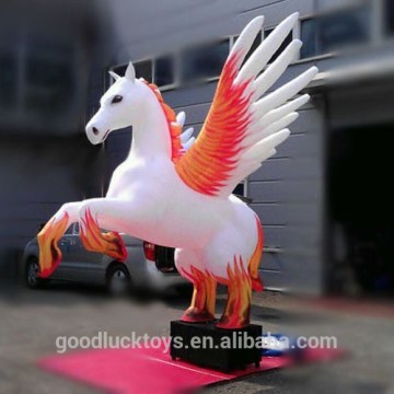 customized giant inflatable Winged white horse for advertising