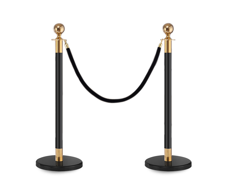 Hot sale cheap price stainless queue management pole for Public place queue manager belt stanchion