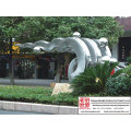 Plaza-natürliche Edelstahl-Skulptur