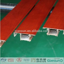 High quality pvc veneer Coating Aluminum Window & Door Profiles/ Fireproof wooden coated aluminium windowdoor and sections