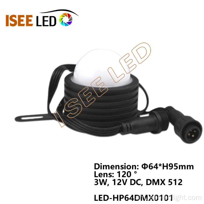 DMX ዲጂታል RGB LED PIXES DOT RET