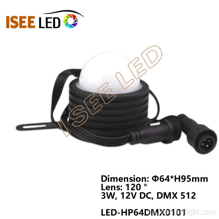 DMX ციფრული RGB LED პიქსელების წერტილის შუქი