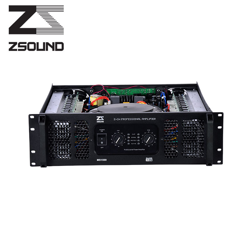 ZSOUND MS series 1500w professional high power audio sound amplifier system