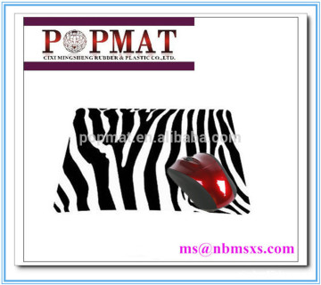 Promotional cheap custom Zebra rubber printed mouse pad