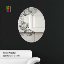 43.5*56cm transparent oval mirror