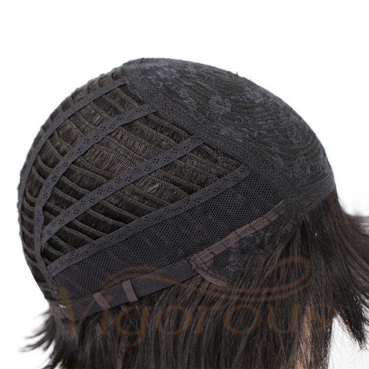 Silky Straight Bob With Neat Bangs Top Quality Amazon Products For Black Woman Cheap 100% Brazilian Human Hair Wigs