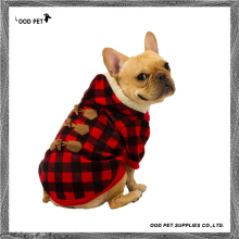 Warm Dog Jacket Scottish Checked Dog Clothes