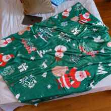Festive Christmas Flannel Throw