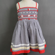 Boutique Children Smocked&Embroidered baby girl dresses