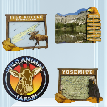 Customizable Animal Crafts Handmade Wooden Fridge Magnet