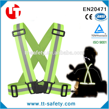 high visible elastic adjustable reflecting safety belt motorcycle safety products
