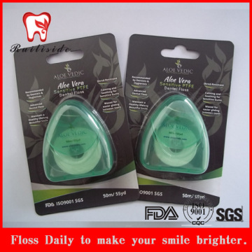 Triangle shape box dental floss
