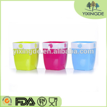 square contracted fashion plum blossomplastic Waste Bins