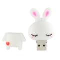 Custom Cartoon PVC Rabbit USB Flash Disk