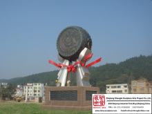 Drum Bronze Sculpture