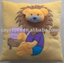 Plush Cushion with Teddy Bear
