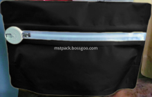 Matte Black Child Resistant Pouch Bags