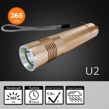 Money check led recharge mini uv torch light