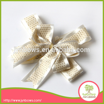 Factory Supplier Pre-tied satin ribbon bow for packing pre-tied satin bows decoration packing ribbon bow
