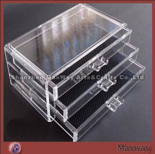 New Cube Acrylic 4 Drawer Jewelry/Cosmetic Organizer Storage